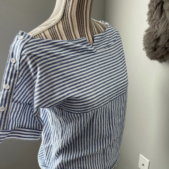 Preppy Summer Boatneck Top - Picture 2 of 5